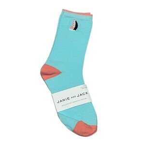 Janie & Jack Blue Sailboat Socks 1 Pair Size 12-24 Months